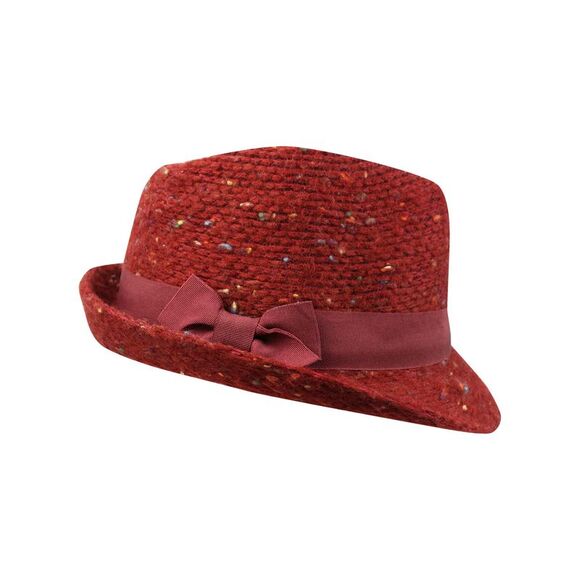 Multicolor Fleck Warm Knit Fedora Trilby Hat - Picture 7 of 8